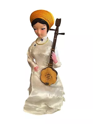 Asian Doll Antique Beautiful White Playing Music  • $30