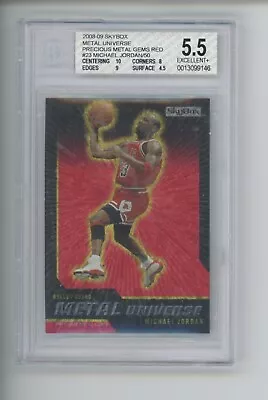 Michael Jordan 2008-09 Skybox Universe Pmg Precious Metal Gems Red /50 Bgs 5.5 • $5999.99