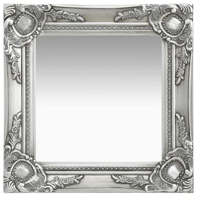 £32.99 • Buy Wall Mirror Baroque Style 40x40 Cm Silver