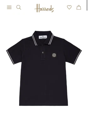 £10 • Buy Stylish Boys Genuine Designer Stone Island Polo Top Shirt Age 10 Years 🖤