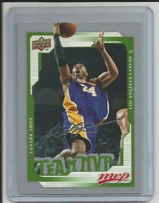 2008/09 Upper Deck MVP Kobe Bryant Silver Script Facsimile Signature Card #183 • $14.99