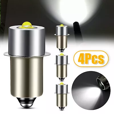 4 Pcs P13.5S Mini LED Flashlight Bulbs Upgrade Light D/C Cell White Super Bright • $11.48