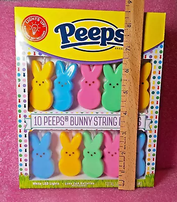 Peeps Bunny Rabbit String Lights LED New Easter Battery Spring • $12.99