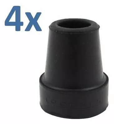 UK 4X Genuine Coopers 19mm 3 4 Black Rubber Ferrules For Walking Sticks Uk • £11.77