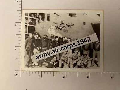 WW2 Repro Photo Picture Consolidated B-24 Liberator Nose Art Vulgar Virgin B-001 • $3.63