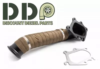 DDP 3  Turbo Exhaust Pipe W Heatwrap For 01-04 Chevy GMC 6.6 LB7 Duramax Diesel • $124.99