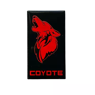 Emblem Badge For Mustang Coyote 2011-2024+ Red On Black • $39