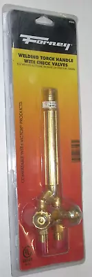 Forney 87093 Acetylene Welding Torch Handle W Check Valves Fits Victor 100 • $59.95