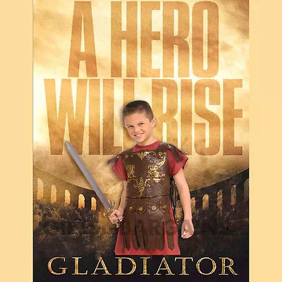 Boys Gladiator Costume Medieval Warrior Child Roman Soldier Kids Book Week  • $61.95