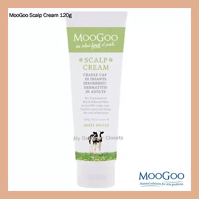 $34.99 • Buy MooGoo Scalp Cream Cradle Cap Seborrhoeic Dermatit 120g Moo Goo