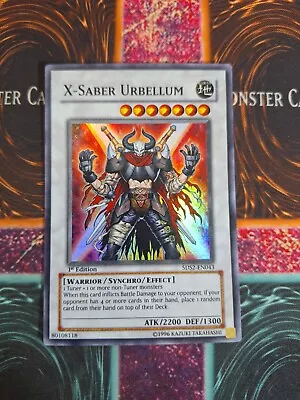 Yu-Gi-Oh! TCG X-Saber Urbellum 5DS2-EN043 Super Rare 1st Edition Near Mint • $4.50