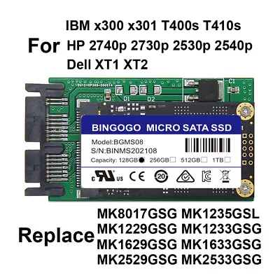 £29.30 • Buy NEW 1.8 128GB MICRO SATA SSD REPLACE MK1229GSG MK1233GSG For HP 2530P 2730P 2740