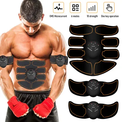 3pcs Electric Muscle Toner EMS Machine Wireless Toning Belt 6Six Pack Abs Burner • $13.96