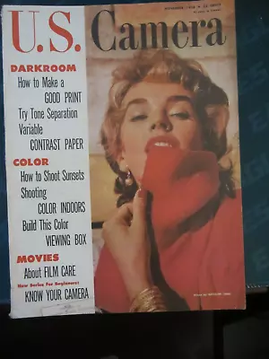 US Camera & Travel Magazine November 1956 Make Good Print Sunsets Indoors 56 57 • $14.99