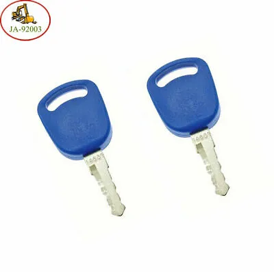 £6.40 • Buy 2pc Key For Case New Holland 14601 Excavator Tractors 82003267 82030143