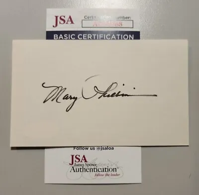 Mary Philbin Autograph Signed 3x5 Index Card JSA COA Phantom Of The Opera • $80