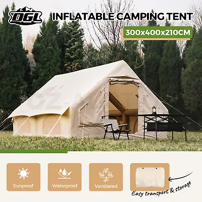 Inflatable Tent Blow Up Party Family Camping Glamping 6 Person 4 Season Outdoor • $949.95