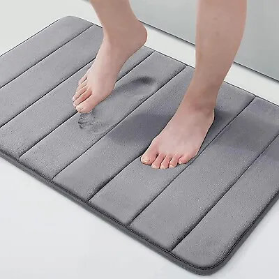 Silicone Bath Mat Non-Slip Shower Bathroom Rug Memory Foam Carpet Foot Mat Floor • $7.99