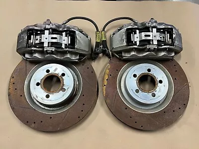 2015-2022 Mustang GT Front 6 Piston BREMBO Brake Calipers Slotted Drilled Rotors • $650