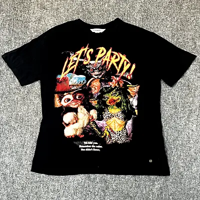 Eleven Paris Shirt Mens Large Black Gremlins Gizmo Graphic 100% Cotton T Shirt • $34.88