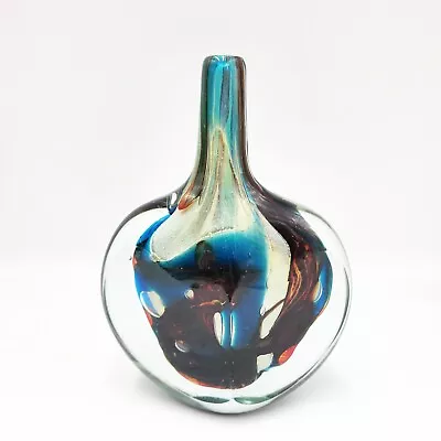 Vtg. Michael Harris Art Glass Mid Century Modern Fish Head Axe Mdina Vase Malta • $399.99