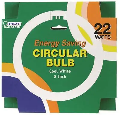 New Feit Fc8t9/cw 8  Circular Fluorescent Light Bulb 22 W Cool White • $5.29