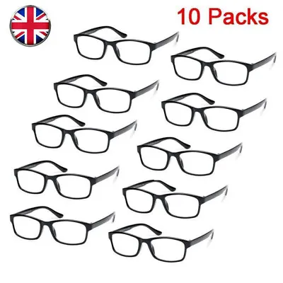 10 Packs Reading Glasses Mens Womens +1.0 1.5 2.0 2.5 3.0 3.5 4.0 Uv Reader Uk • £8.35