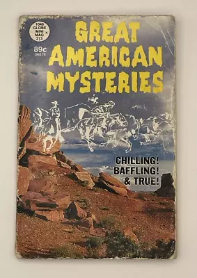 VTG #1046 Globe Mini Mag #213  Great American Mysteries  Small Size Book W/WEAR! • $3