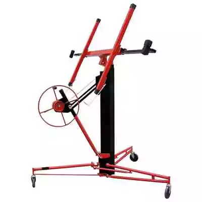 Heavy Duty Adjustable Drywall Plasterboard Panel Lifter Hoist Red Black Foldable • $268.85