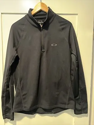 Oakley Sweatshirt Men’s Small Black 1/4 Zip Pullover  Long Sleeve • $8.50