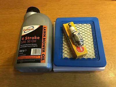 £15.97 • Buy Hayter Harrier 56 Service Kit. Air Filter Spark Plug & Engine Oil B&S Quantum 