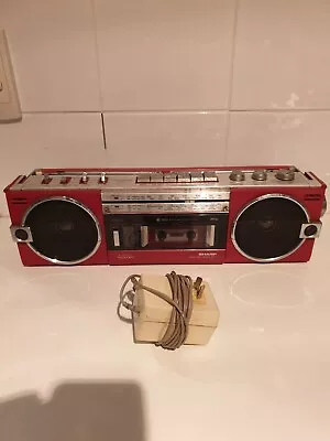 Sharp Gf-7 Radio Cassette Player Recorder Boom Box 1980s Retro Vintage • $95