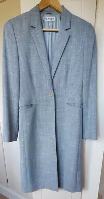 Smart Light Blue 3/4  Jacket Size 8 By Planet - Immaculate Special Occasions • £20