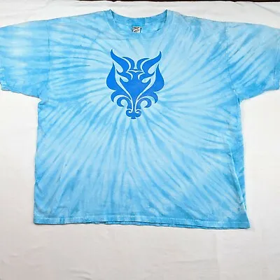 VINTAGE 90s Wolf Trap Performing Arts DC Tysons Blue Tie Dye Sundog TShirt Sz XL • $10.99