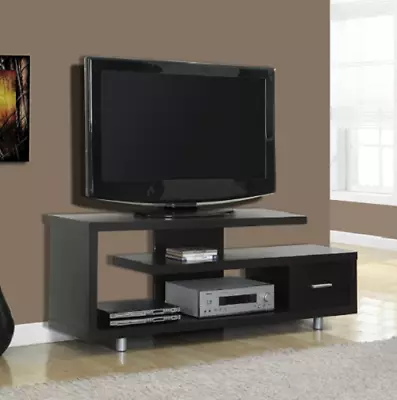 Flat Screen TV Stand Dark Brown 60in Console Media Center Storage Drawer Modern • $202.88