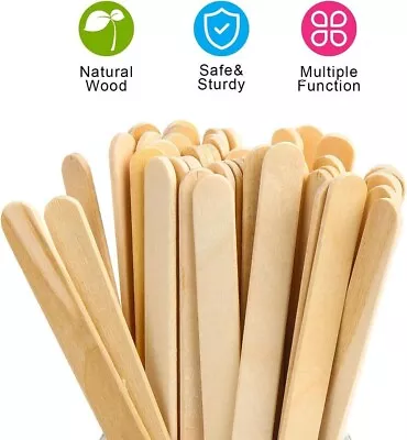 150x  Lollipop Sticks Lolly Sticks For Craft Wooden Popsicle Sticks UK • £6.79