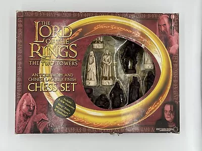 The Lord Of The Rings The Two Towers Chess Set Complete & Boxed 2002 • £34.99