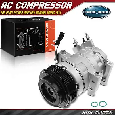 AC Compressor For Ford Escape Mazda Tribute Mercury Mariner W/ Clutche 2.3L 2.5L • $138.39