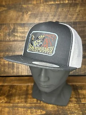 Bob Marley Mystic Rasta Custom Trucker Hat Vintage Patch Yupoong Snapback Cap • $40