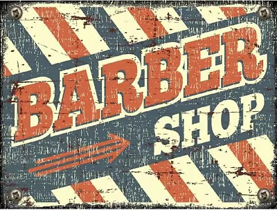 HAIRDRESSER BARBERSHOP KITCHEN RETRO LOOK SIGN Metal RETRO BATHROOM  A5 A4 A3 • £5.49