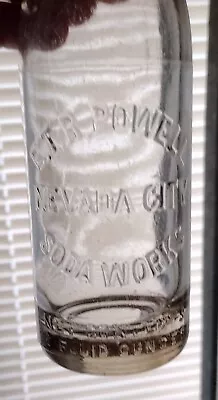 $35 • Buy E.t.r. Powell Nevada City Soda Works Nevada City, Cal. Old Crown Top Soda