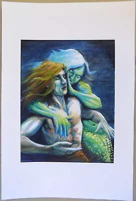 Mermaid Fantasy Art Print - Magic Sea Life Ocean Marine • $10