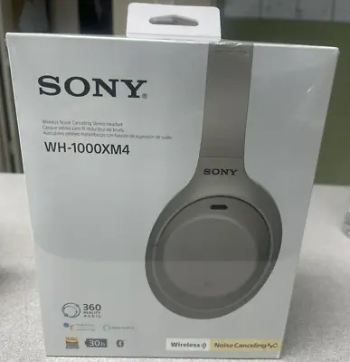 $245 • Buy Sony WH-1000XM4 Wireless Noise-Canceling Over-Ear Headphones (Silver)