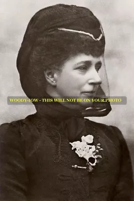 Mm575-Queen Alexandra In Mourning For Husband King Edward VII - Print 6x4 • £2.20