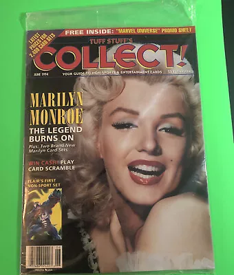 Tuff Stuffs Collect ! Marvel Promo June 1994 Marilyn Monroe Marvel Flair  SEALED • $6.75