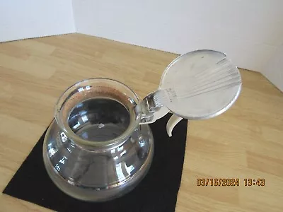 Cory Coffee Pot Glass Vintage DRL Aluminum  Silver Stripe/bakelite • $29.99