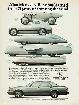 1983 Mercedes-Benz 300 SD Turbodiesel W25 Coupe W125 Racer VINTAGE PRINT AD • $12.99