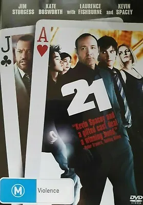 $12.95 • Buy 21 (DVD, 2008) Kevin Spacey, Kate Bosworth - Gambling Drama - REGION 4 