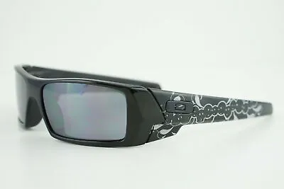 THE LONDON POLICE Oakley Gascan Polished Black/Black Iridium Sunglasses #12-785 • $129.99
