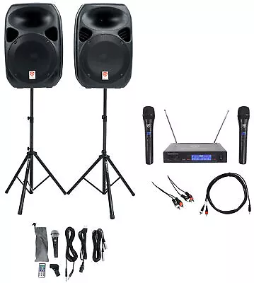 Rockville Dual 12  Ipad/iphone/Android/Laptop/TV Youtube Karaoke Machine/System • $347.85